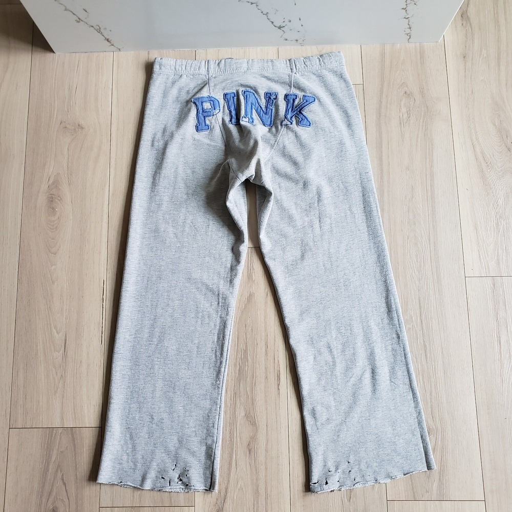 Victorias Secret PINK Chicago Cubs Sweatpants Womens Gray